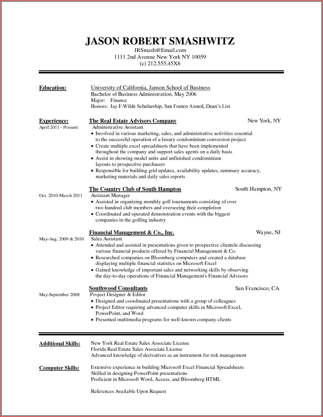 Sample Resume Templates In Word 2010 – Resume : Resume Inside Resume Templates Microsoft Word 2010