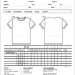 Sample T Shirt Order Form Template Microsoft Word Inside Blank T Shirt Order Form Template