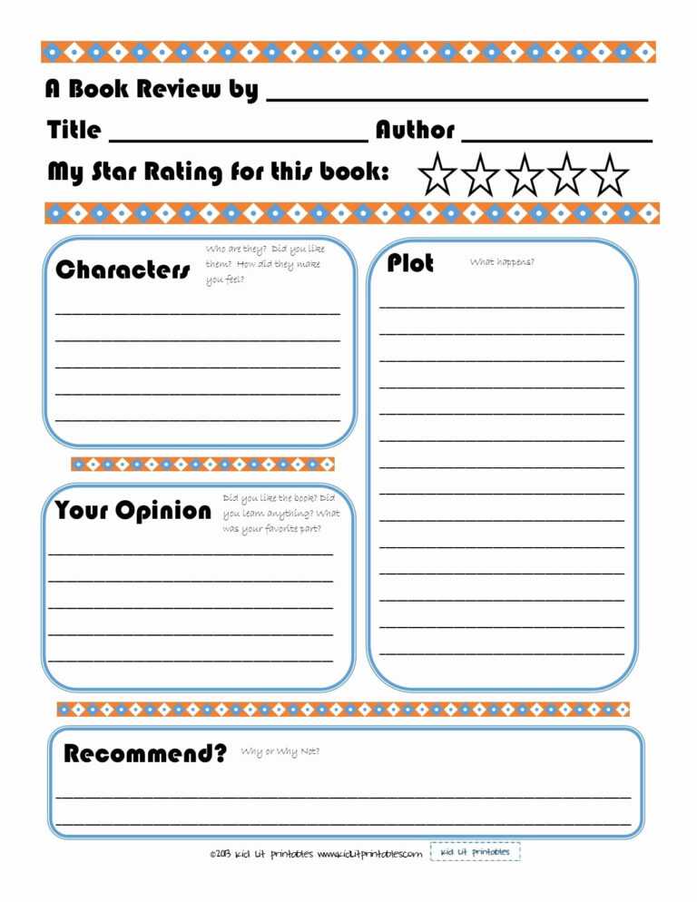 Sandwich Book Report Printable Template Free For Sandwich inside ...