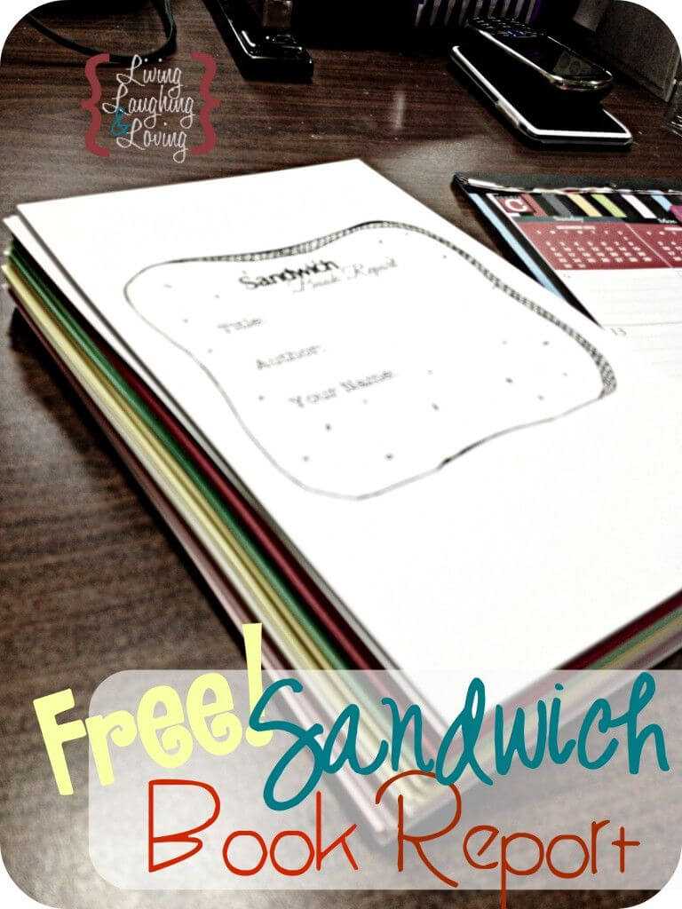 Sandwich Book Report&quot; Template For A Book About A Famous in Sandwich Book Report Template