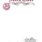 Santa Claus Letterhead.. Will Bring Lots Of Joy To Children Throughout Blank Letter From Santa Template