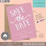 Save The Date Printable Template For Microsoft Word – Carla For Save The Date Templates Word