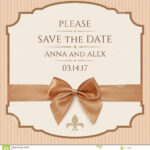 Save The Date, Wedding Invitation Card Stock Illustration Regarding Save The Date Cards Templates
