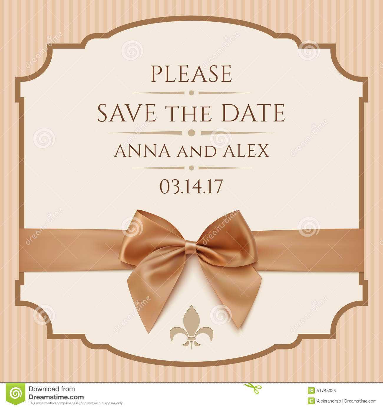 Save The Date, Wedding Invitation Card Stock Illustration Regarding Save The Date Cards Templates