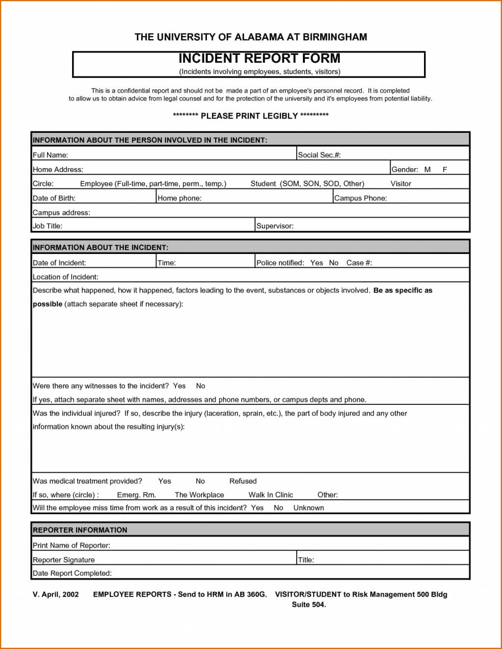 School Ent Report Template In Word Google Docs Apple Pages For Incident Report Register Template