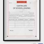 School Leaving Certificate Template | Certificate Templates With Leaving Certificate Template