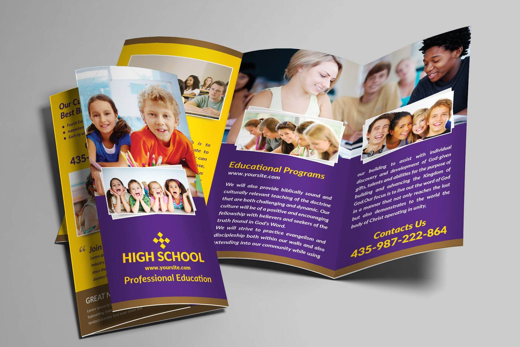 School Trifold Brochure #trifold#school#templates#brochure Regarding Tri Fold School Brochure Template