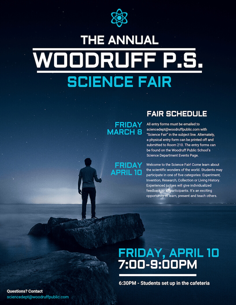 Science Fair Event Poster Template – Venngage Inside Science Fair Banner Template