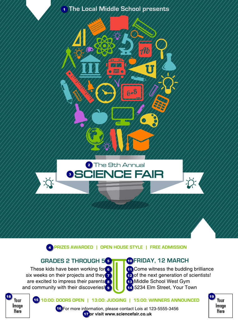 Science Fair Flyer | Flyer Design | Science Fair Poster Throughout Science Fair Banner Template