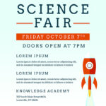 Science Fair Flyer Template (Psd + Docx) Inside Science Fair Banner Template