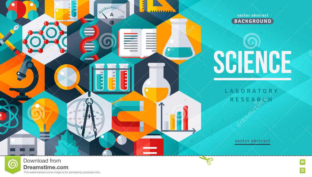 Science Laboratory Research Creative Banner Stock Vector Within Science Fair Banner Template