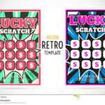 Scratch Off Lottery Ticket Vector Design Template Stock Within Scratch Off Card Templates