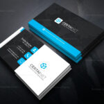 Security Company Corporate Business Card Template 000925 With Regard To Company Business Cards Templates