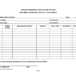 Security Daily Activity Log Template | Smhcs Equipment Usage Pertaining To Daily Activity Report Template