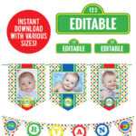 Sesame Street Birthday Printables – Including Editable Throughout Sesame Street Banner Template