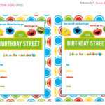 Sesame Street Printable Invitation Diy Fill In The Blank Throughout Sesame Street Banner Template