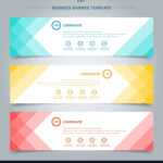 Set Of Banner Web Templates Geometric Header For Free Website Banner Templates Download