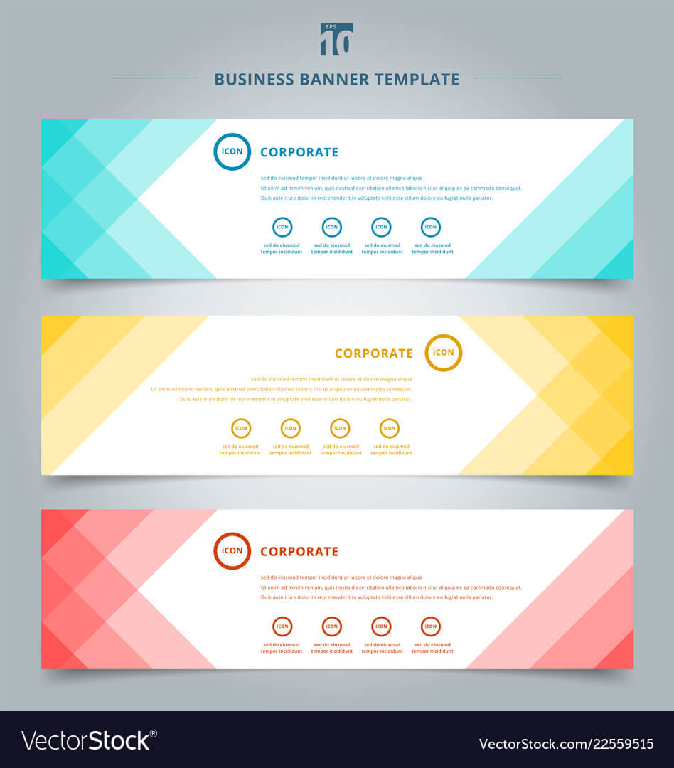 Set Of Banner Web Templates Geometric Header For Free Website Banner Templates Download