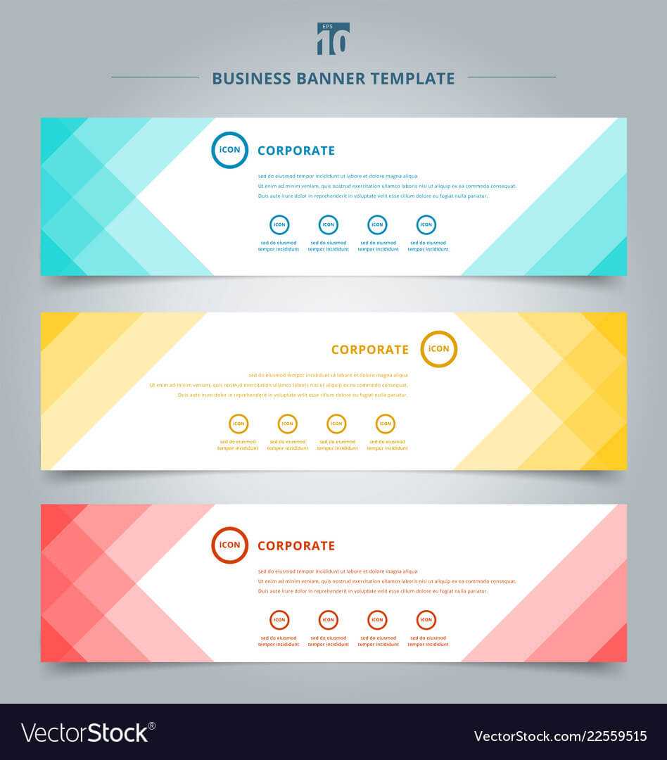 Set Of Banner Web Templates Geometric Header For Free Website Banner Templates Download