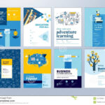 Set Of Brochure Design Templates On The Subject Of Education Pertaining To Brochure Design Templates For Education