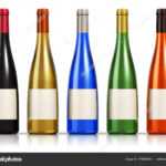 Set Of Color Glass Wine Bottles — Stock Photo © Scanrail In Blank Wine Label Template