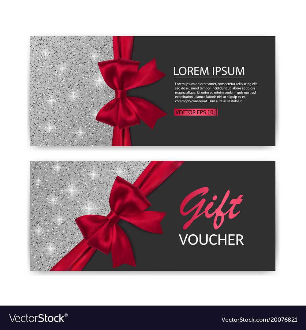 Set Of Gift Voucher Card Template Advertising Or With Regard To Advertising Card Template