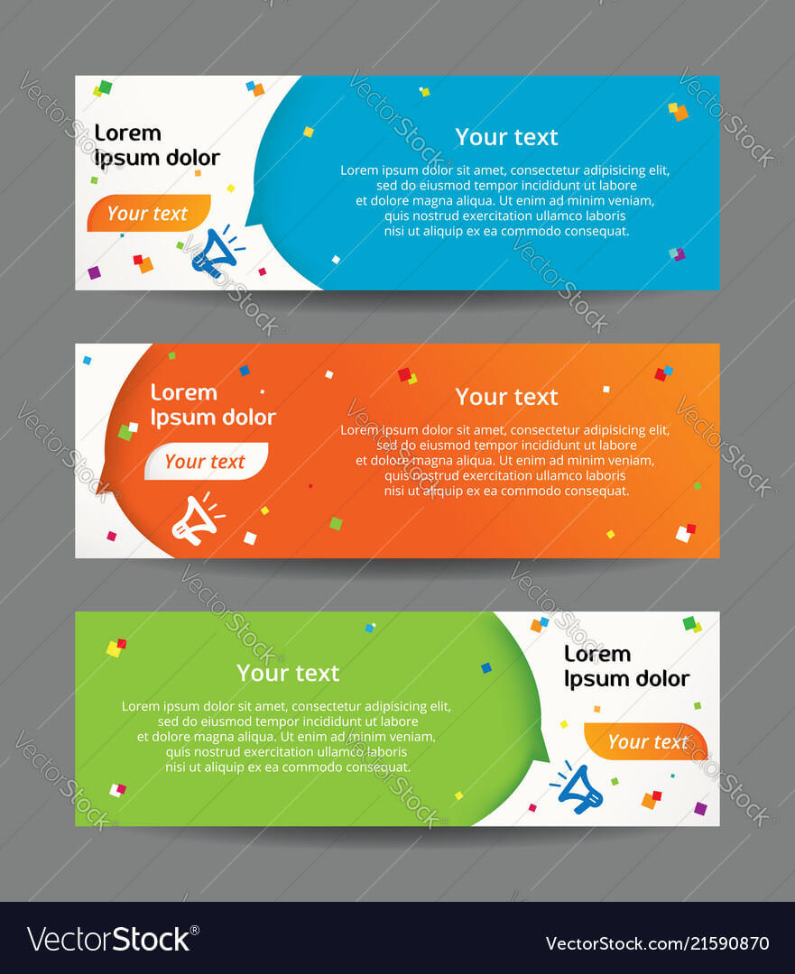 Set Of Web Banner Templates In Website Banner Templates Free Download
