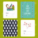 Set Of Winter Small Card Templates. Collection For Christmas.. Inside Small Greeting Card Template