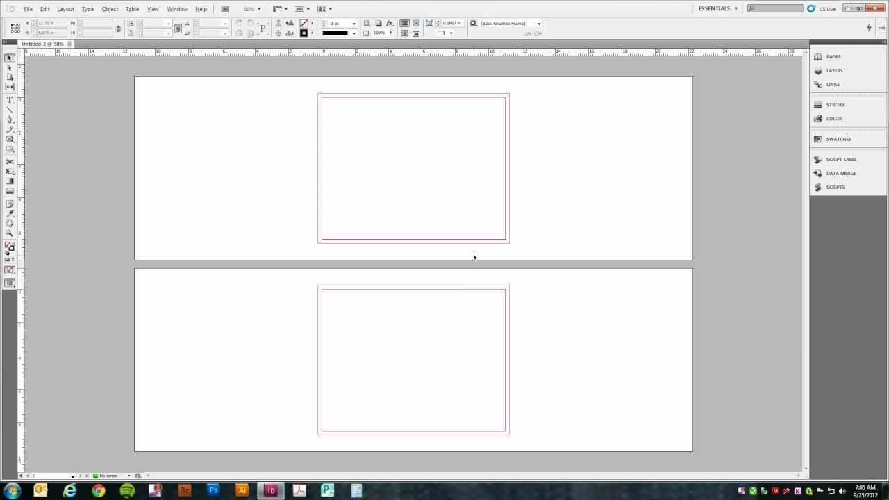 Setting Up A Trifold Brochure In Adobe Indesign (Cs5) Inside Gate Fold Brochure Template Indesign