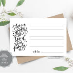Share A Memory Card, Instant Download Printable Pdf Template Intended For In Memory Cards Templates