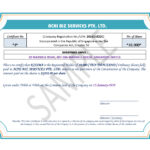 Share Certificate In Singapore ~ Achibiz For Share Certificate Template Companies House