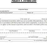 Share Certificate Templates | 3+ Free Printable Ms Word Formats With Template Of Share Certificate