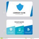 Shield Business Card Design Template, Visiting For Your Throughout Shield Id Card Template