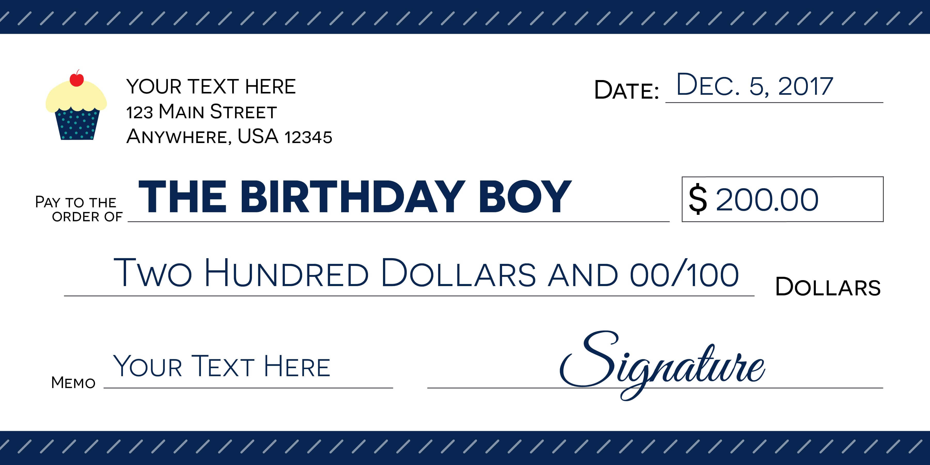 Signage 101 – Giant Check Uses And Templates | Signs Blog Regarding Large Blank Cheque Template