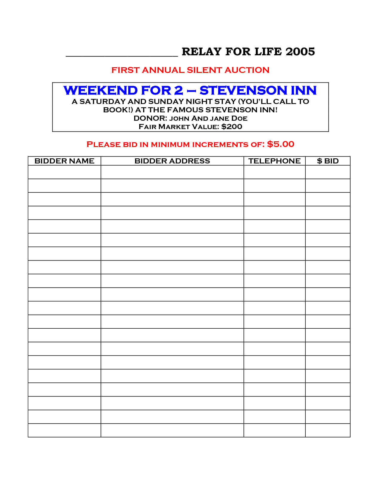 Silent Auction Bid Sheets | 19 Silent Auction Example Bid Inside Auction Bid Cards Template