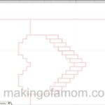 Silhouette Tutorial: Valentine Pixelated Popup Heart Card With Pixel Heart Pop Up Card Template