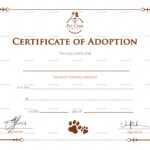 Simple Adoption Certificate Template In Adoption Certificate Template