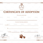 Simple Adoption Certificate Template Throughout Blank Adoption Certificate Template