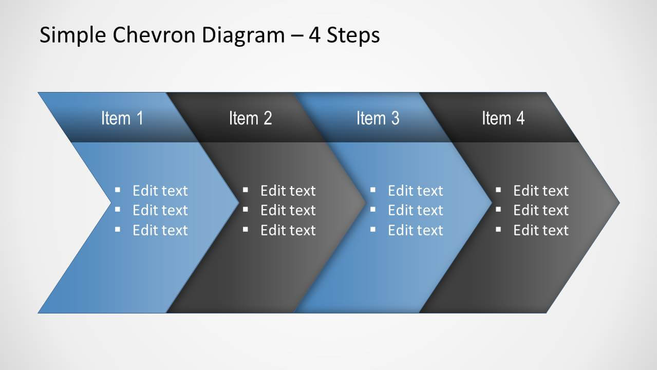 Simple Chevron Diagram For Powerpoint Throughout Powerpoint Chevron Template