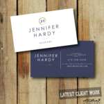 Simple + Classic Business Cards, Designed For Jennifer Hardy With Regard To 2 Sided Business Card Template Word