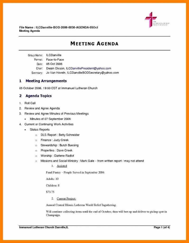 Simple Meeting Agenda Template Docmal Wordmat In Excel Inside Business Rules Template Word