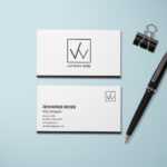 Simple Minimal Business Card Template In Buisness Card Templates