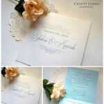 Simple Monogram Malay Handmade Wedding Invitation Card Within Sample Wedding Invitation Cards Templates