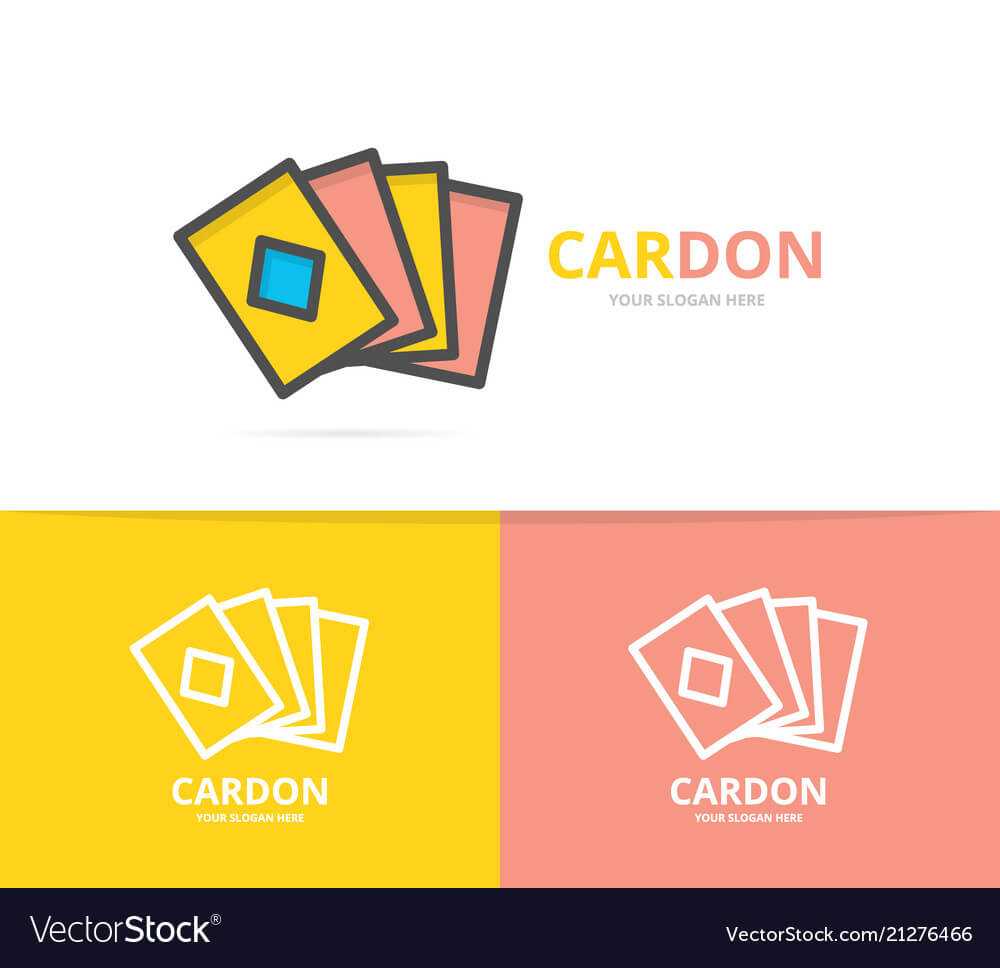 Simple Playing And Game Cards Logo Design Template Pertaining To Playing Card Design Template