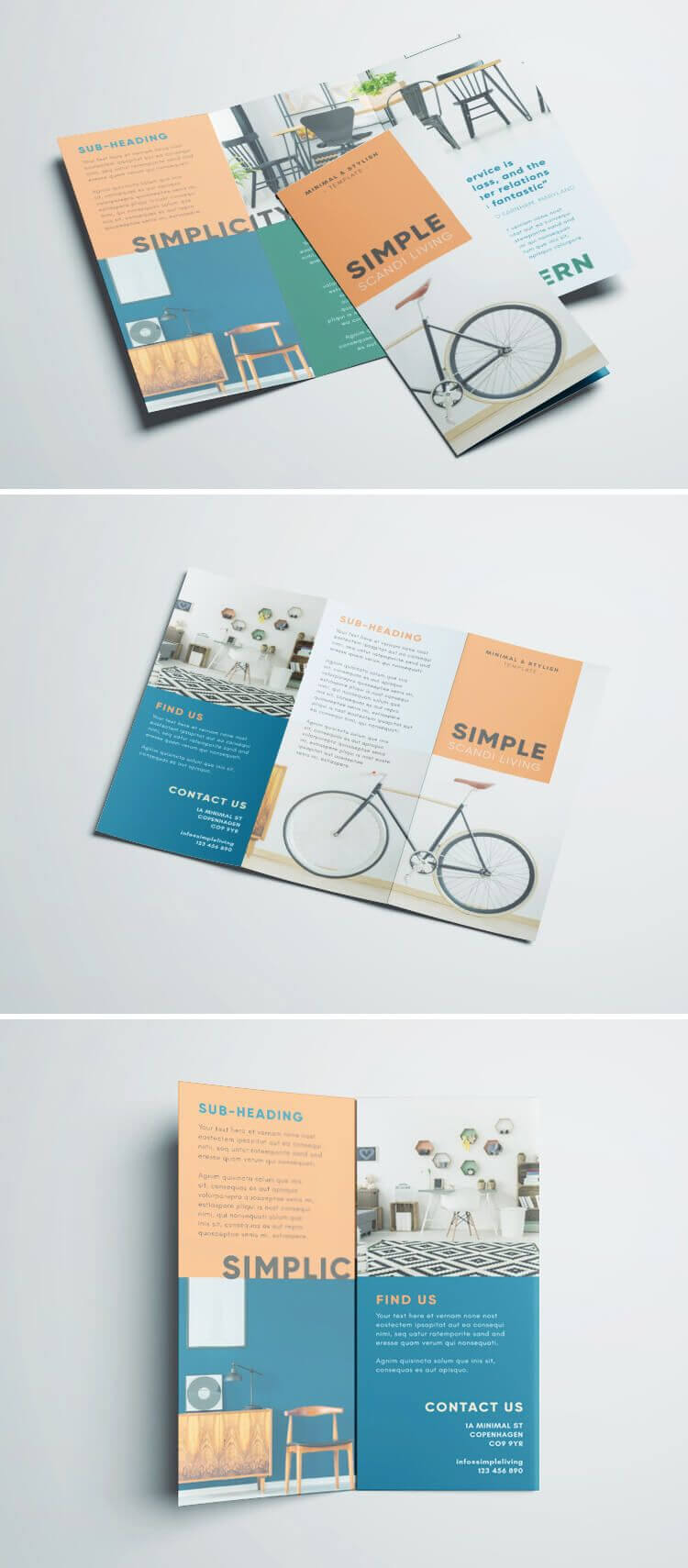 Simple Tri Fold Brochure | Brochure Design Idea | Brochure Regarding Brochure Templates Free Download Indesign