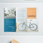 Simple Tri Fold Brochure | Design Inspiration | Graphic With Adobe Indesign Tri Fold Brochure Template