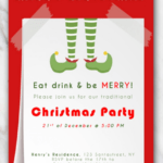 Singular Free Printable Christmas Invitation Templates For In Free Christmas Invitation Templates For Word