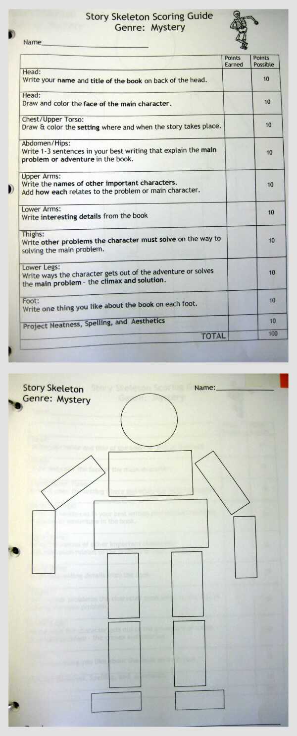 Skeleton Book Report For Mysteries | School Reading | Book With Regard To Story Skeleton Book Report Template