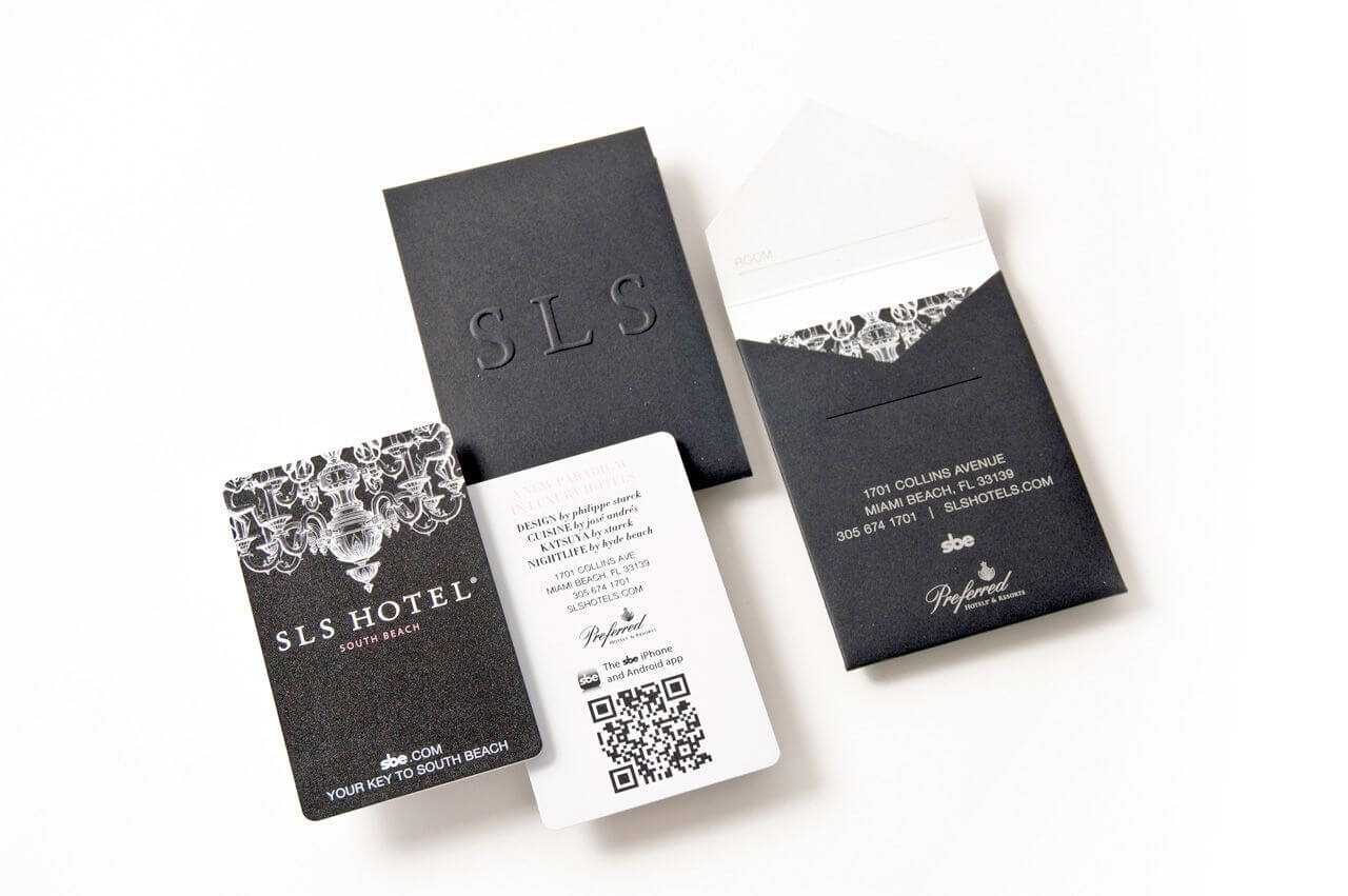 Sls Hotel Key Card Case Emboss | Hotel | Hotel Key Cards Within Hotel Key Card Template