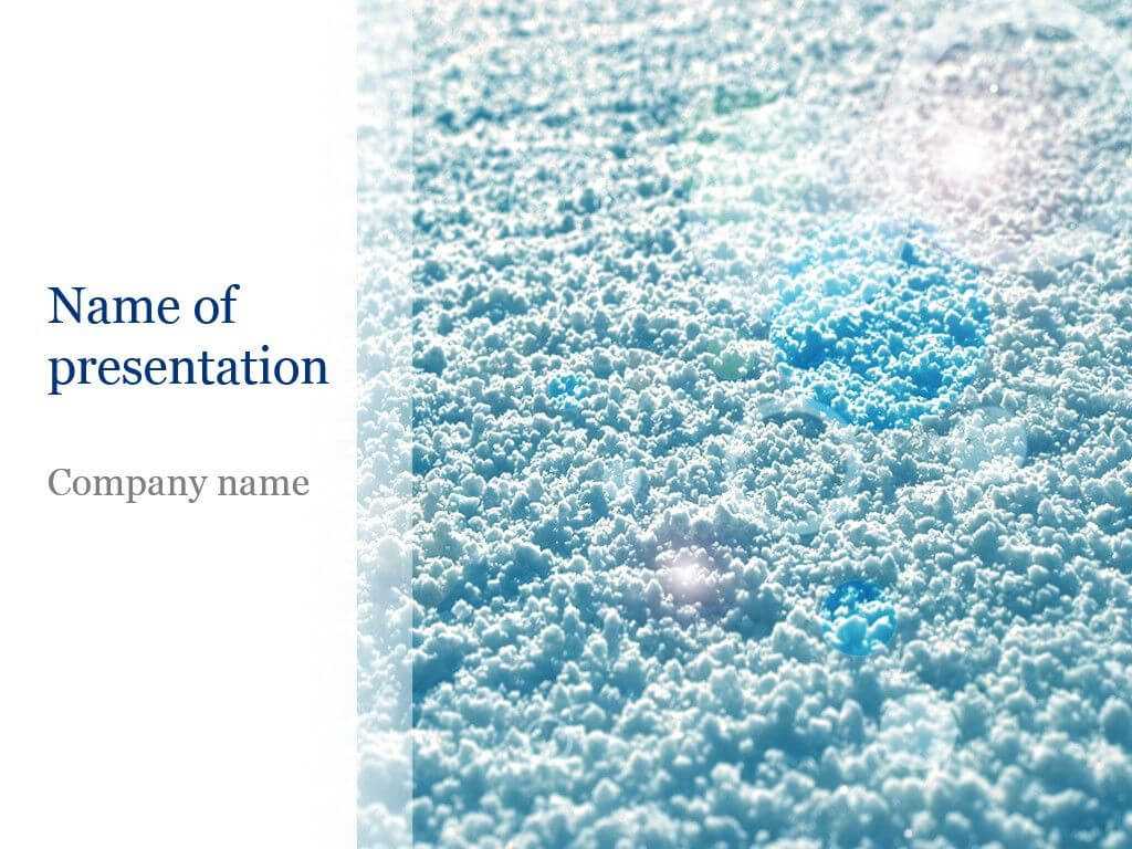 Snow Powerpoint Template | Templates | Templates, Background In Snow Powerpoint Template